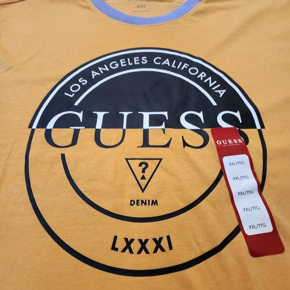 Guess Men's T shirt Hector Logo Graphic Print Short Sleeve Size XXL NWT - Picture 6 of 8